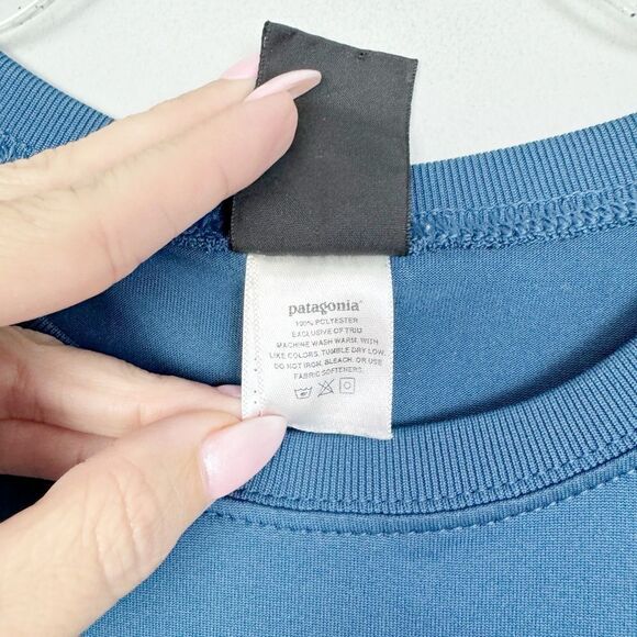 PATAGONIA | Capilene Medium Blue Short Sleeve Tee T-Shirt Men’s Size Medium - Picture 8 of 8